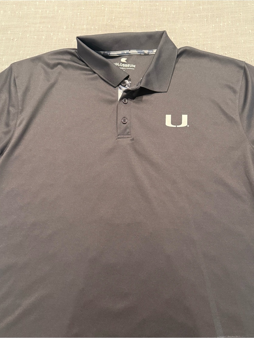 Colosseum Men’s Polo Shirt with University of Miami Logo